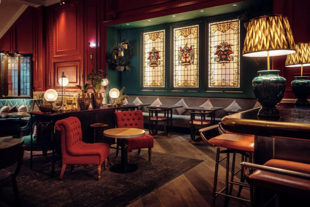 Hotell lounge. 