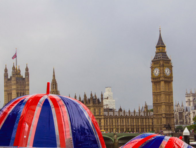 Rainy day in London
