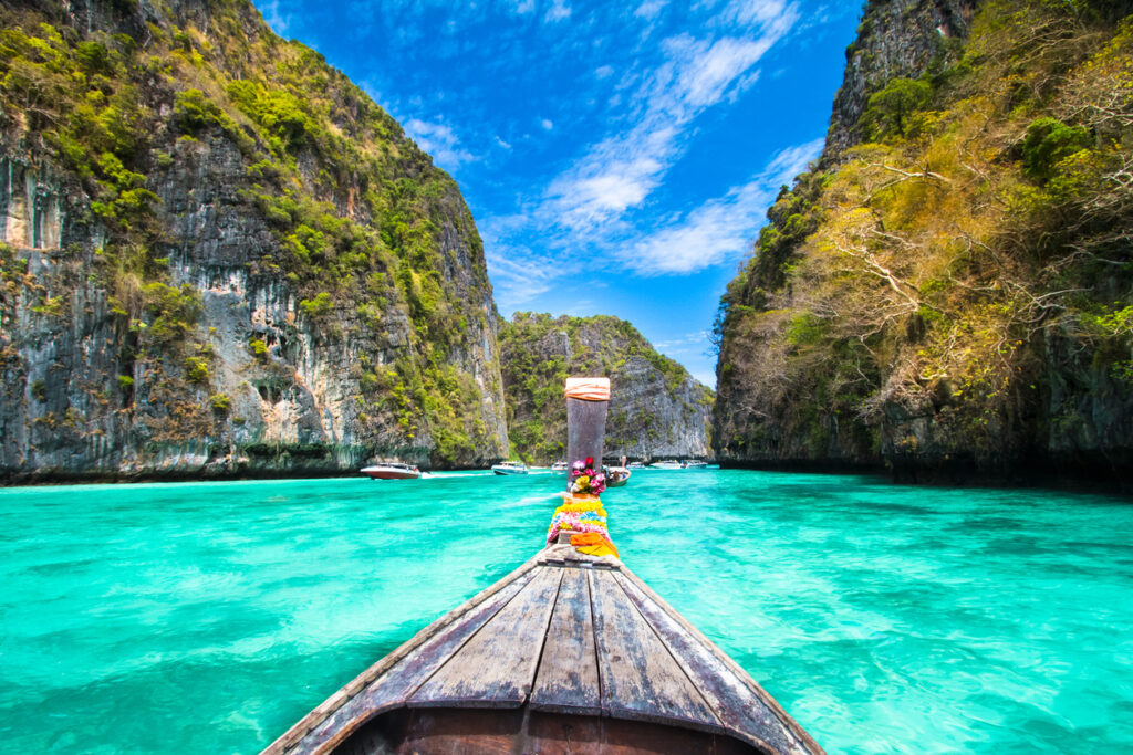 Båt, koh phi phi island, thailand