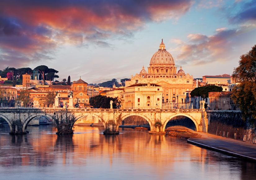 Vatican city with St. Peter's Basilica