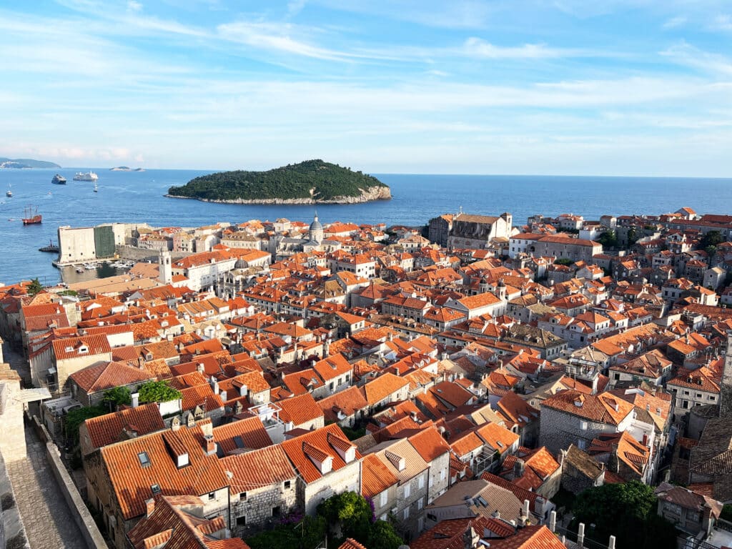 Dubrovnik fra bymurene.