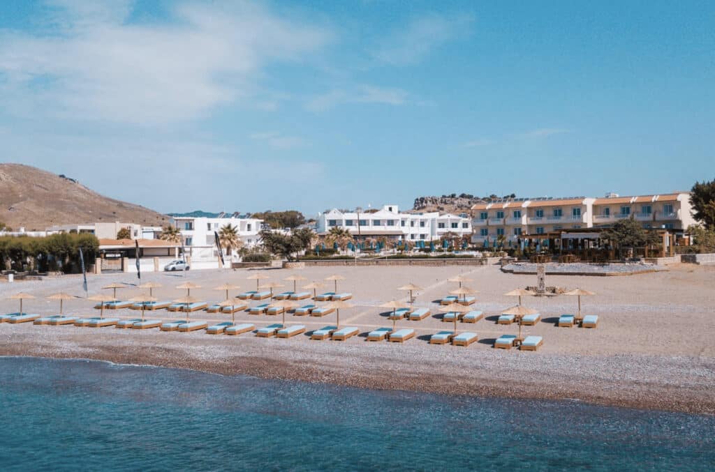 Rhodos by og hotell. 