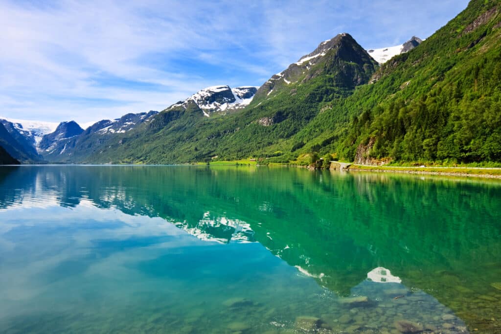 Brikdalsbreen i Norge.
