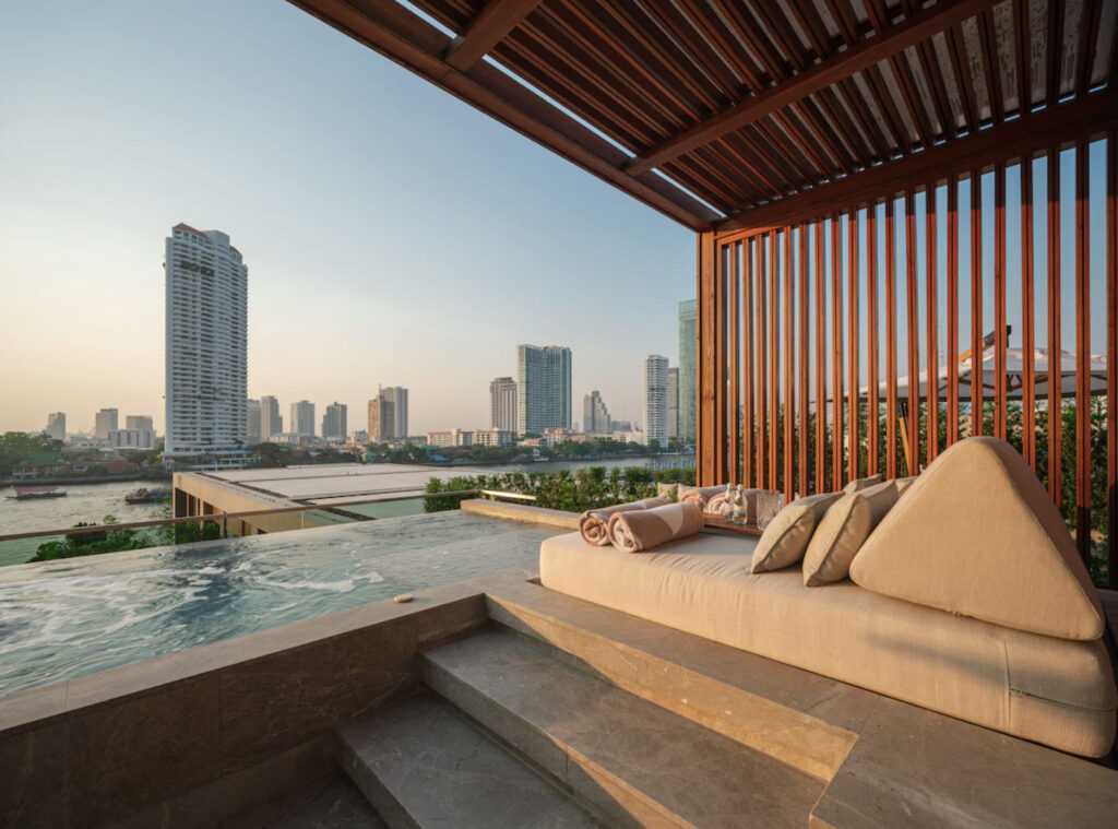 Bangkok hotell med utsikt.