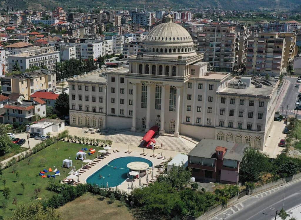 Hotel Colombo i Berat, Albania.