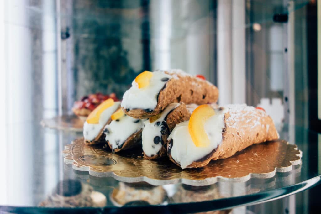Cannoli dessert.