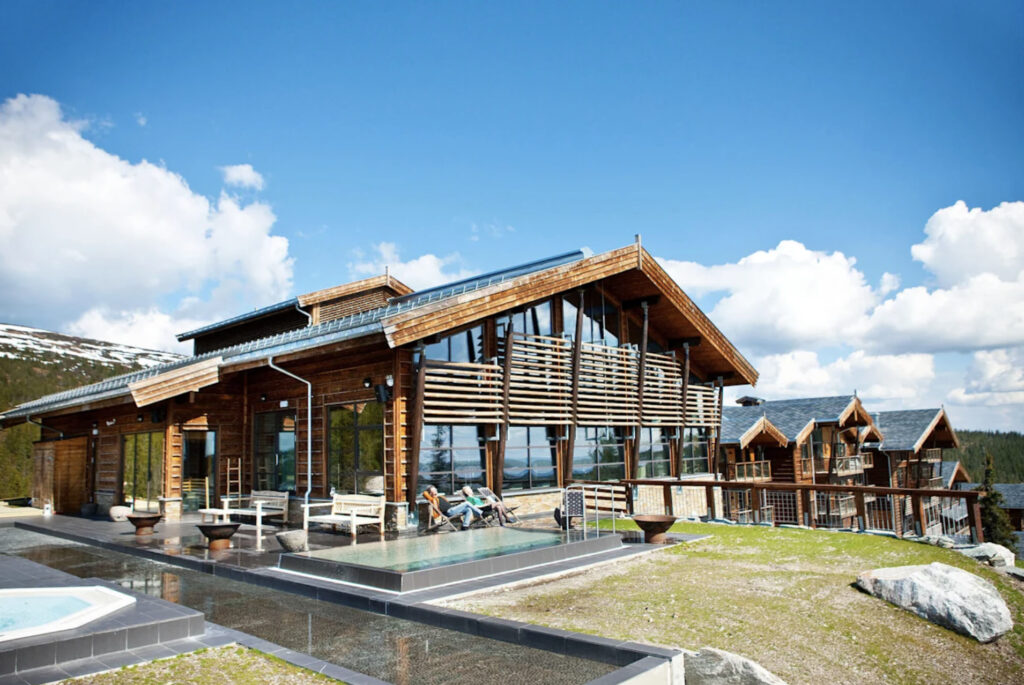Utenfor Norefjell Ski & Spa.