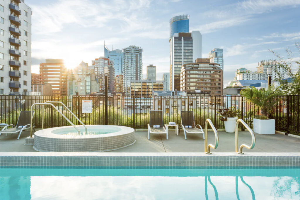 Hotell i Vancouver.