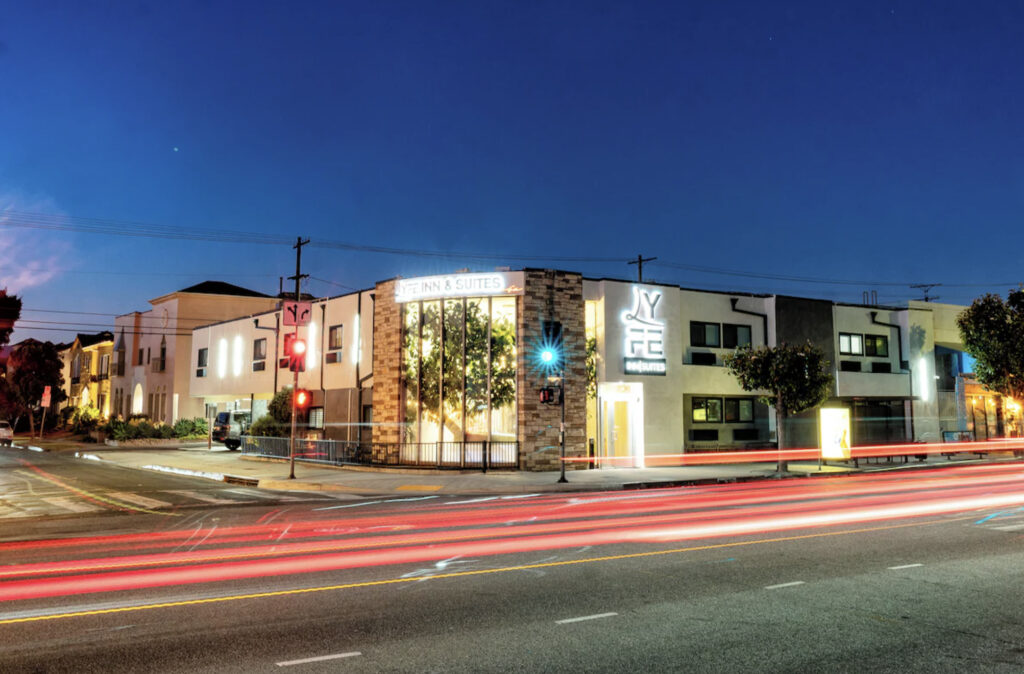 Hotell i Los Angeles.