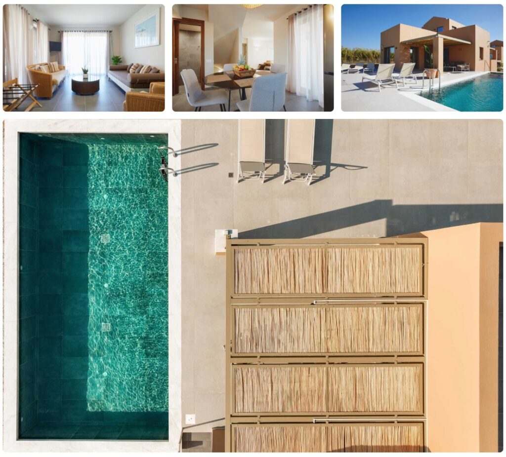 eksperiør av et hus på kreta i hellas