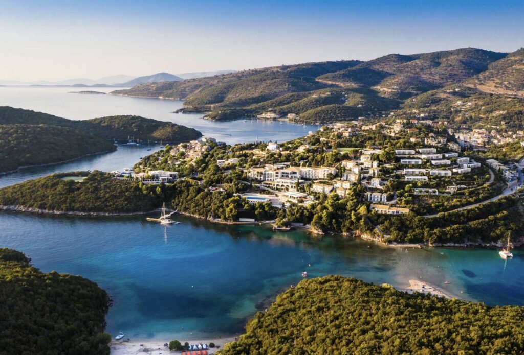oversiktsfoto av sivota retreat hotellet i Hellas
