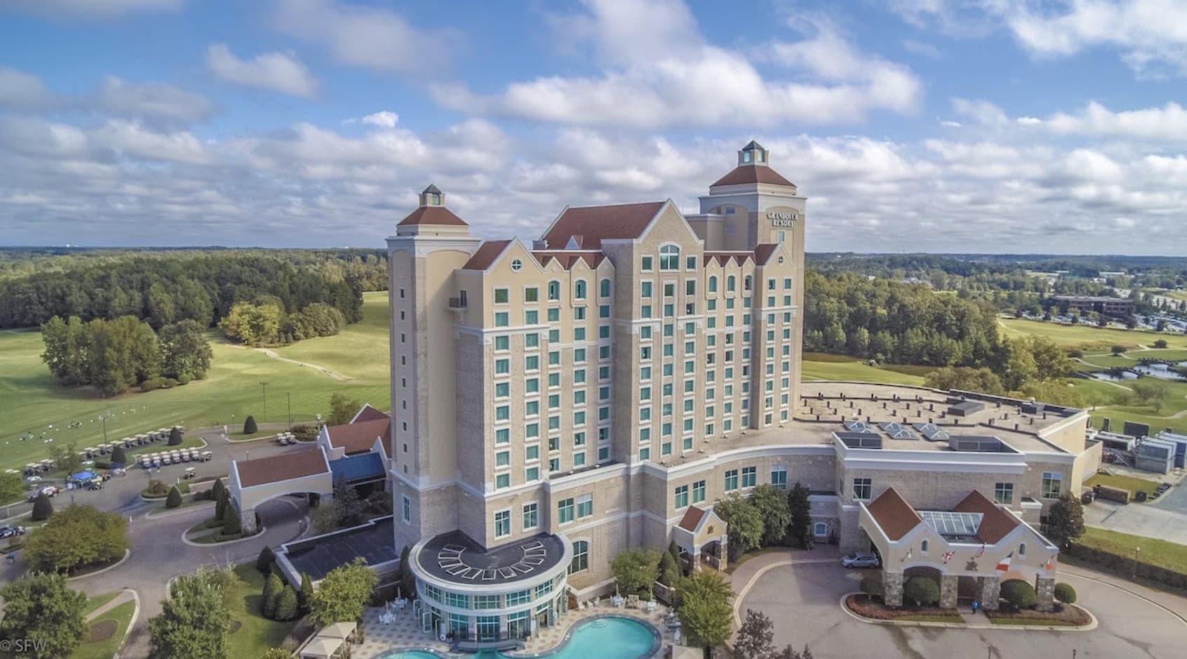Hotellet Grandover Resort & Spa, a Wyndham Grand Hotel ovenifra