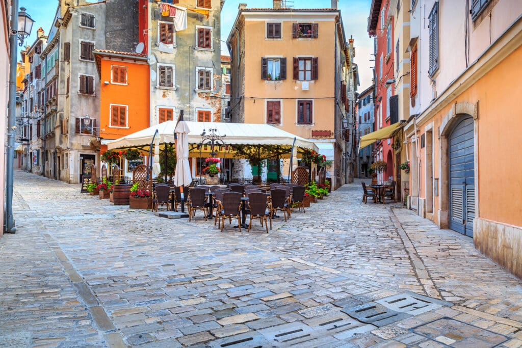 restaurant og brugater i Kroatia