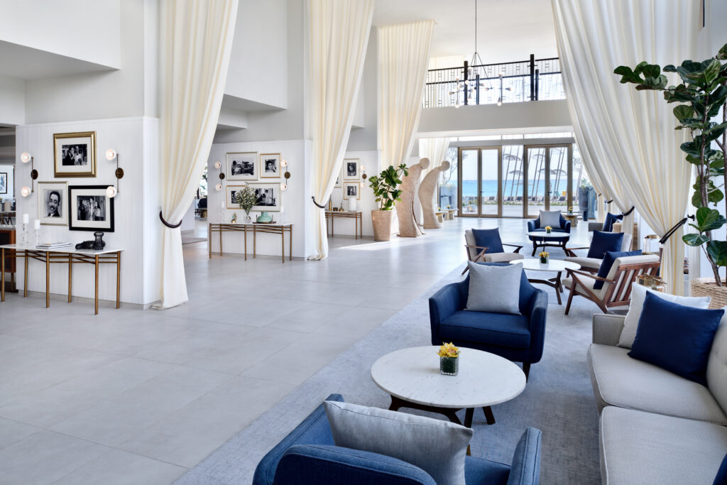 Lobby på et av hotellene i Marassi